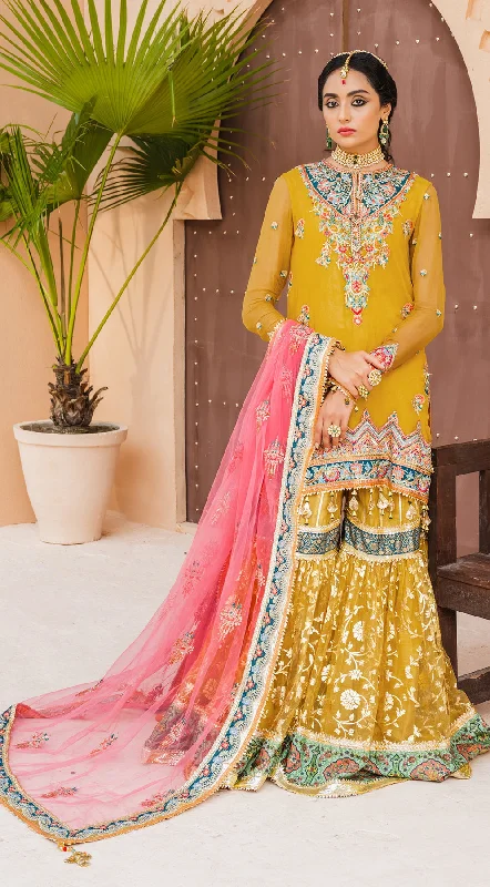 Wedding dress elongates legs nicely help--Mehndi Dress Pakistani With A Farshi Gharara Wedding dress elongates legs nicely help--Mehndi Dress Pakistani With A Farshi Gharara