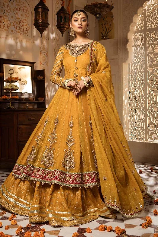 Wedding dress: sustainable options help--Mustard Pakistani Bridal Mehndi Dress
