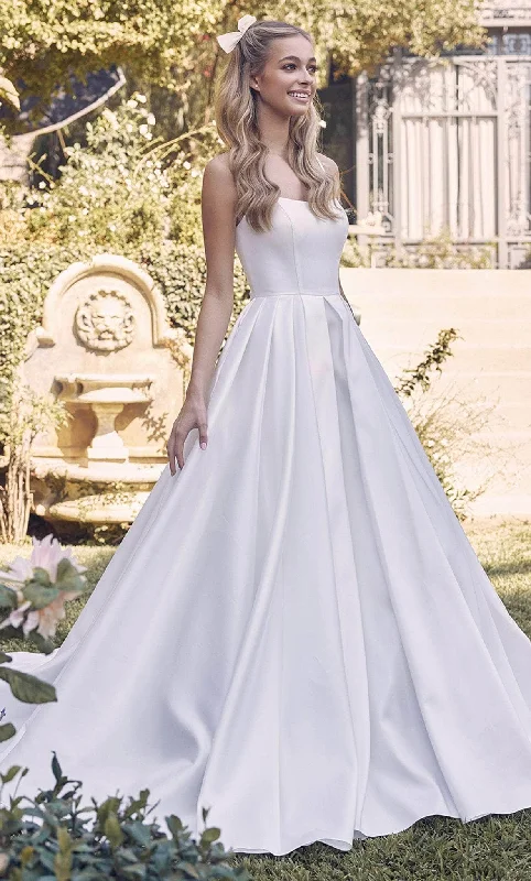 Wedding dress: shoe pairing guide tips--Nox Anabel JE972 - A-line Bridal Gown