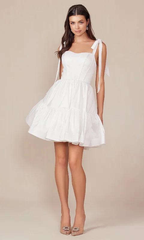Wedding dress like old Hollywood glamour icon--Nox Anabel T869W - Boned Structure A-Line Cocktail Dress Wedding dress like old Hollywood glamour icon--Nox Anabel T869W - Boned Structure A-Line Cocktail Dress