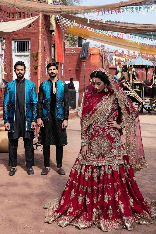 Wedding dress handmade design custom--Pakistani Bridal Dress Red Farshi Gharara And Shirt Wedding dress handmade design custom--Pakistani Bridal Dress Red Farshi Gharara And Shirt