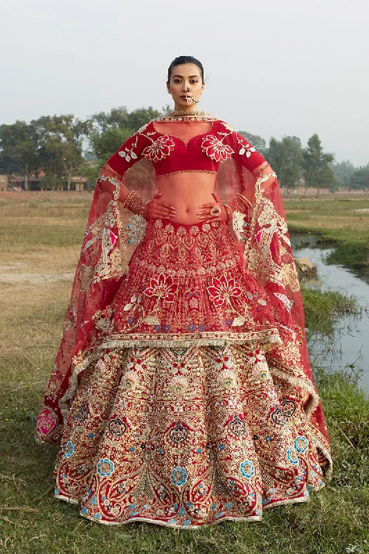 Wedding dress that is age-defying styles--Pakistani Bridal Red Lehnga Short Choli Dress Wedding dress that is age-defying styles--Pakistani Bridal Red Lehnga Short Choli Dress
