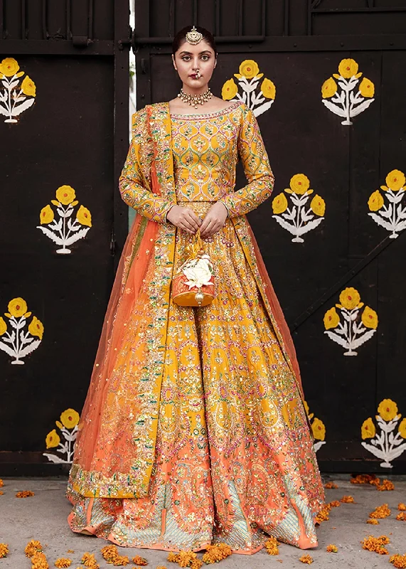 Dress for wedding spring season garden look--Pakistani Mehndi Dress Yellow Orange Lehenga Choli Dress for wedding spring season garden look--Pakistani Mehndi Dress Yellow Orange Lehenga Choli