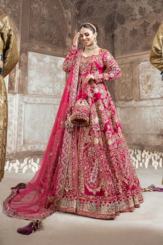 Wedding dress with faux fur cardigan warm--Pink Lehenga Pishwas For Pakistani Bridal Dress Wedding dress with faux fur cardigan warm--Pink Lehenga Pishwas For Pakistani Bridal Dress