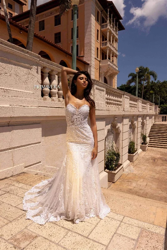 Wedding dress eco-friendly sustainable now--Primavera Bridal 11116 - Strapless Sweetheart Neck Dress Wedding dress eco-friendly sustainable now--Primavera Bridal 11116 - Strapless Sweetheart Neck Dress