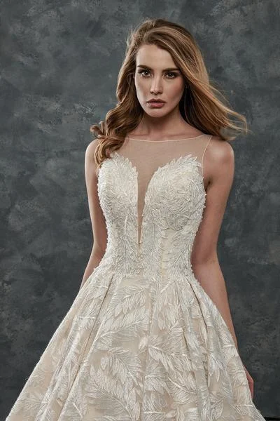 Wedding dress with embellishments design--Rachel Allan Bridal M679