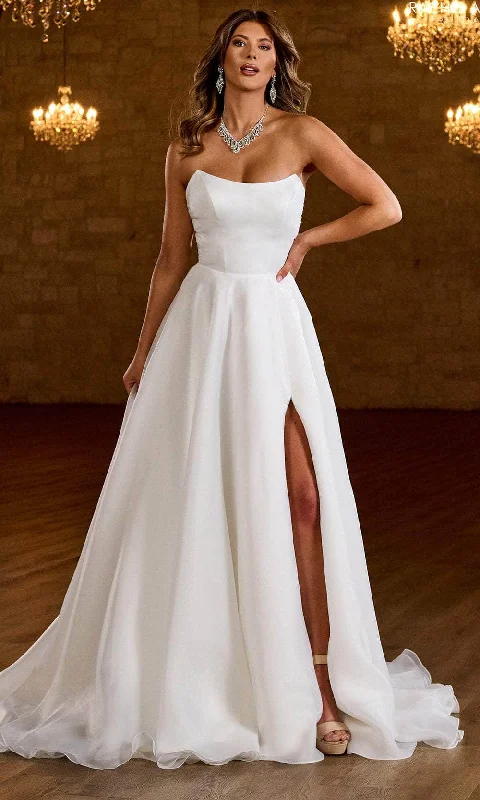 Wedding dress themed party events great--Rachel Allan Bridal RB2190 - Rhinestone Embellished Strapless Wedding Gown Wedding dress themed party events great--Rachel Allan Bridal RB2190 - Rhinestone Embellished Strapless Wedding Gown