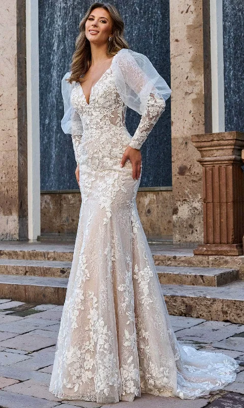 Wedding dress graduation celebration best--Rachel Allan Bridal RB3199 - Floral Embroidered Trumpet Bridal Gown Wedding dress graduation celebration best--Rachel Allan Bridal RB3199 - Floral Embroidered Trumpet Bridal Gown
