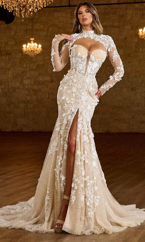 Wedding dress enhances confidence more--Rachel Allan Bridal RB5065 - Floral Mermaid Wedding Gown Wedding dress enhances confidence more--Rachel Allan Bridal RB5065 - Floral Mermaid Wedding Gown