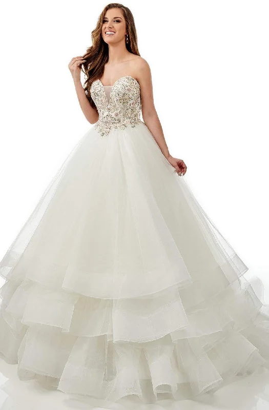 Wedding dress animal print unique style fun--Rachel Allan M745