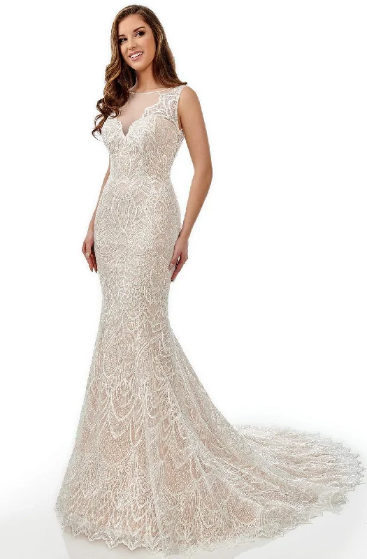 Wedding dress wrinkle-resistant travel great--Rachel Allan M753