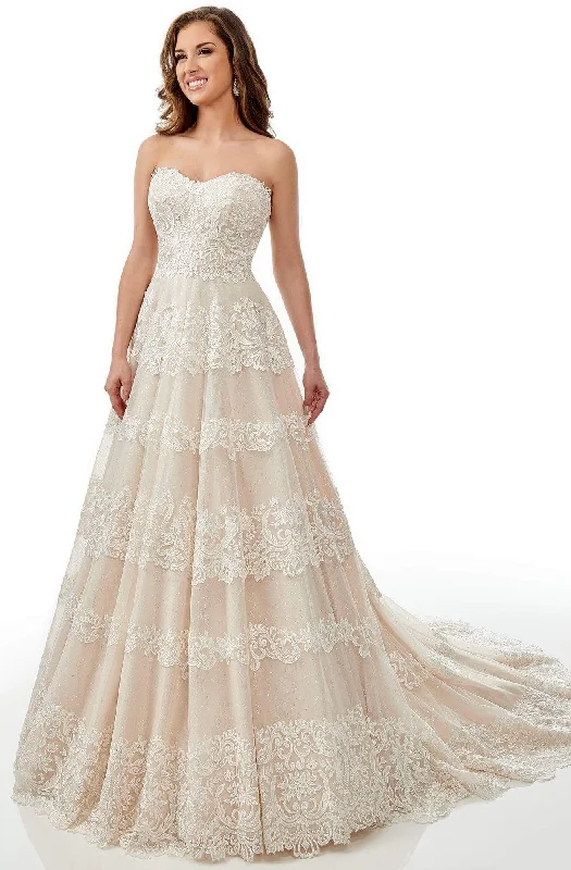 Wedding dress polka dots fun style look wow--Rachel Allan M767