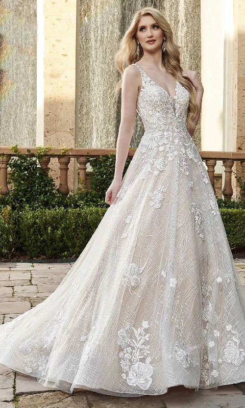 Wedding dress easy returns choice now--Rachel Allan M791 - Floral Embroidered Gown