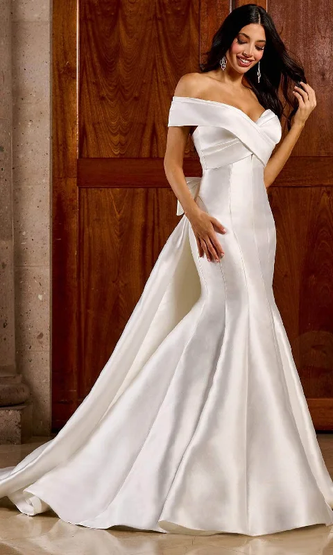 Wedding dress with statement sleeves trend--Rachel Allan RB3188 - Strapless Seamed Bridal Gown Wedding dress with statement sleeves trend--Rachel Allan RB3188 - Strapless Seamed Bridal Gown
