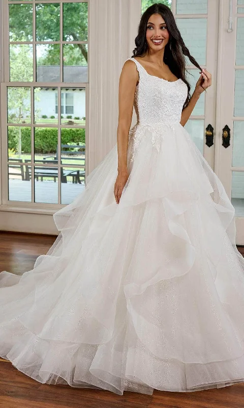 Wedding dress that flatters any figure types--Rachel Allan RB3191 - Ruffled Tulle Bridal Gown Wedding dress that flatters any figure types--Rachel Allan RB3191 - Ruffled Tulle Bridal Gown