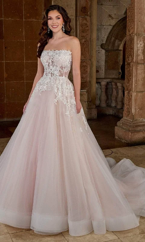 Wedding dress that is stunning amazing--Rachel Allan RB5054 - Strapless Floral Gown