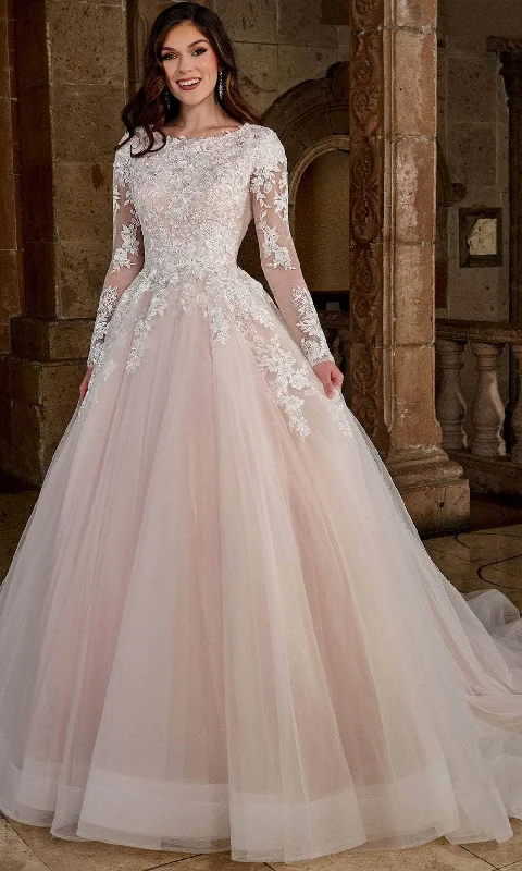 Dress for wedding gorgeous style wow--Rachel Allan RB5055 - Bateau Neck Embroidered Gown Dress for wedding gorgeous style wow--Rachel Allan RB5055 - Bateau Neck Embroidered Gown