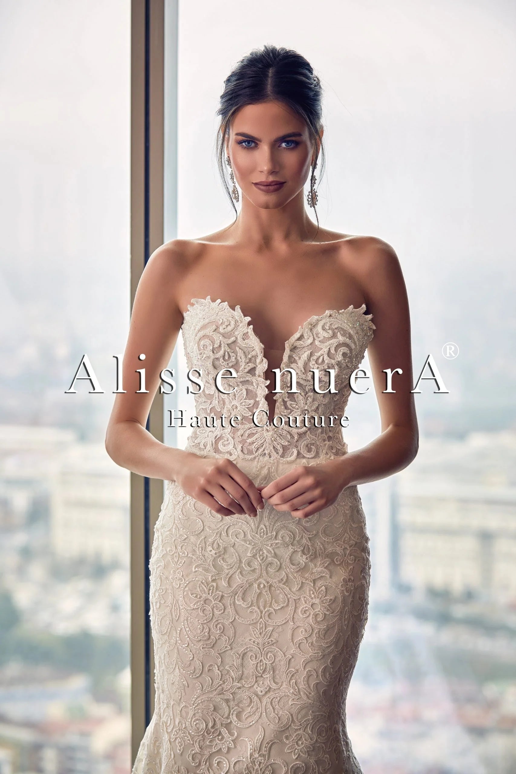 Dress for wedding daytime event casual look--Shoulder Cape Veil Mermaid Bridal Gown Beaded with Crystal Stones Dress for wedding daytime event casual look--Shoulder Cape Veil Mermaid Bridal Gown Beaded with Crystal Stones