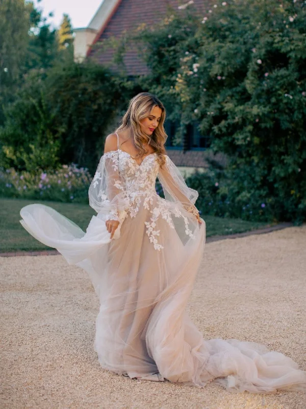 Wedding dress rectangle shape balance style--Sloan | Wilderly Bride