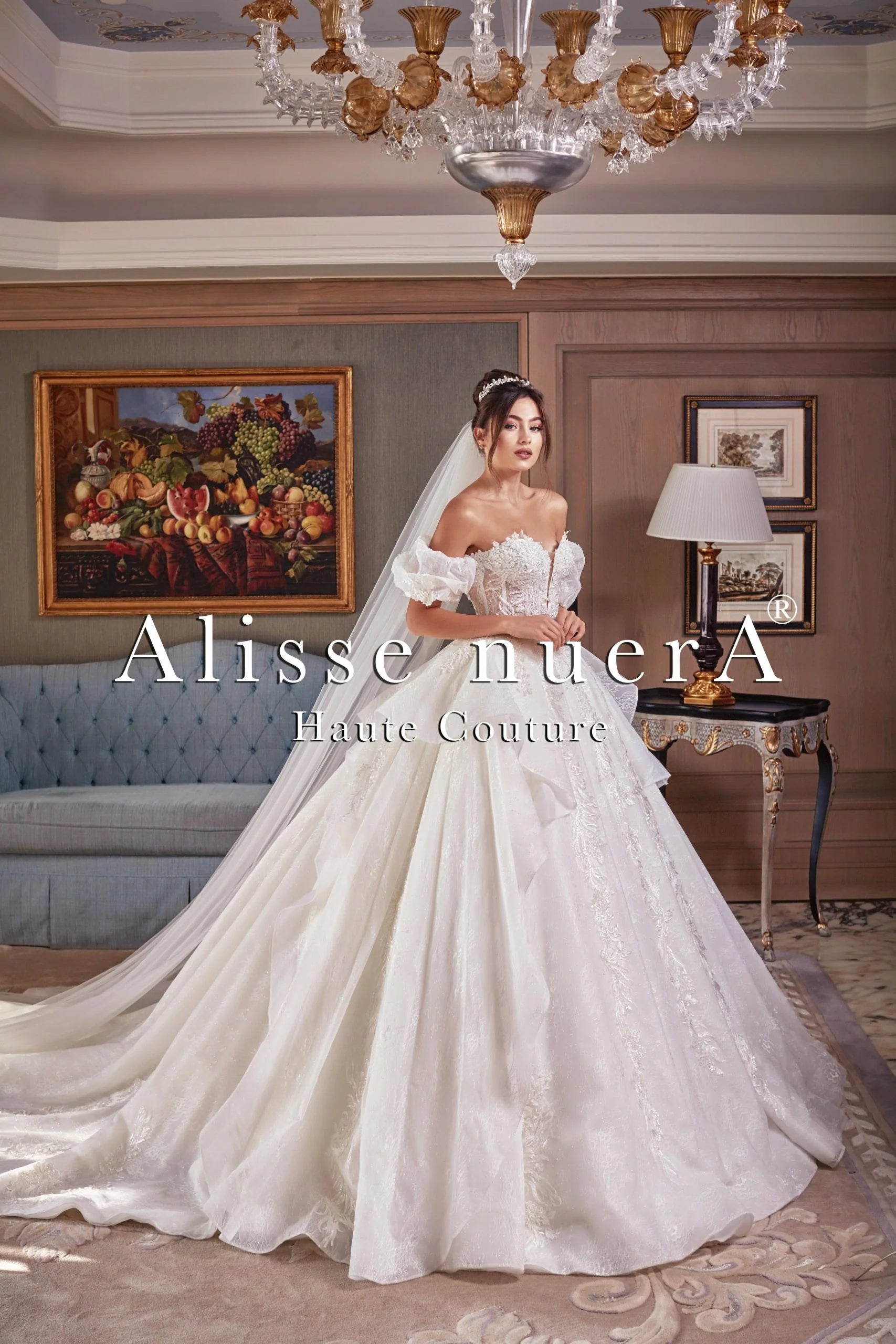 Wedding dress: sustainable options help--Strapless Balloon Sleeve Ball Gown Wedding Dress with Multi Layered Lace Tulle Skirt Wedding dress: sustainable options help--Strapless Balloon Sleeve Ball Gown Wedding Dress with Multi Layered Lace Tulle Skirt