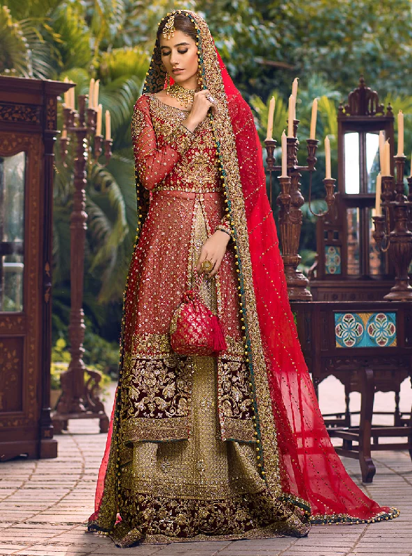 Wedding dress abstract design art style now--SURKHI Bridal Dress Embellished