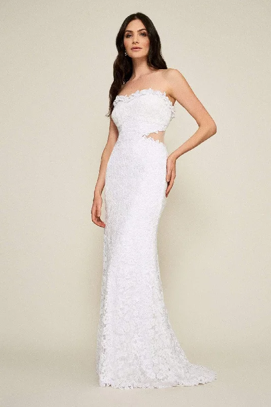 Wedding dress: on a tight budget wow--Tadashi Shoji - BCR18861LBR Semi-Sweetheart Lace Bridal Gown Wedding dress: on a tight budget wow--Tadashi Shoji - BCR18861LBR Semi-Sweetheart Lace Bridal Gown
