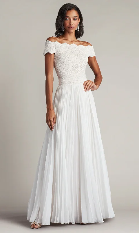 Dress for wedding formal black tie affairs--Tadashi Shoji CFC24341L - Pleated A-Line Evening Gown Dress for wedding formal black tie affairs--Tadashi Shoji CFC24341L - Pleated A-Line Evening Gown