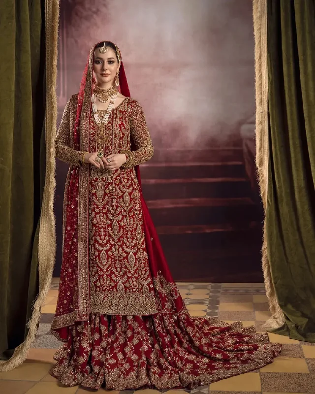 Wedding dress that is unforgettable amaze--Bridal Lehenga With Kameez And Dupatta