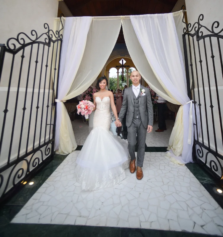 Wedding dress that looks expensive but cheap finds--Trumpet Wedding Dress With Horsehair Braid (Style # PB115) Wedding dress that looks expensive but cheap finds--Trumpet Wedding Dress With Horsehair Braid (Style # PB115)