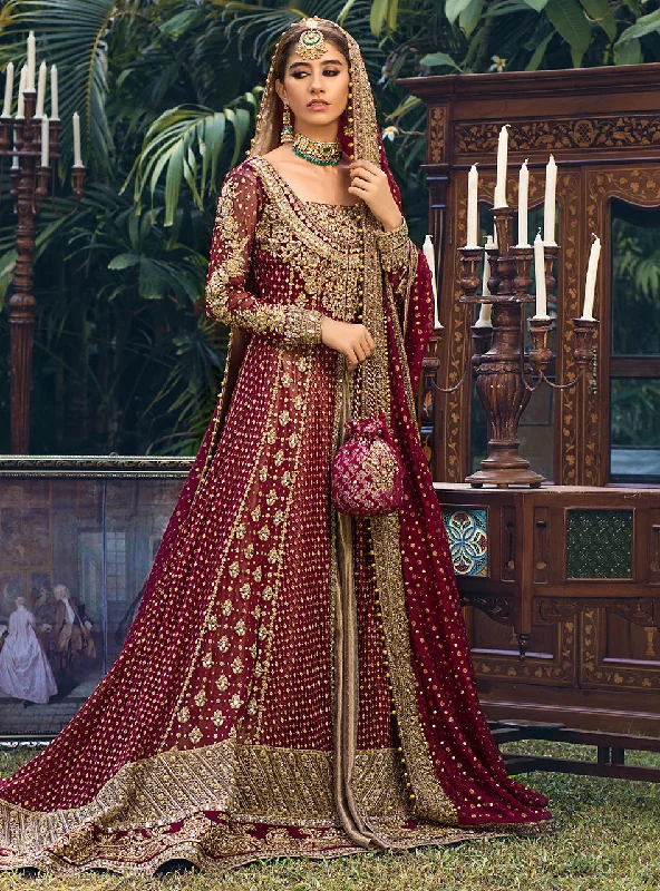 Wedding dress jewel tones rich style great--ULFAT Bridal Dress Embellished