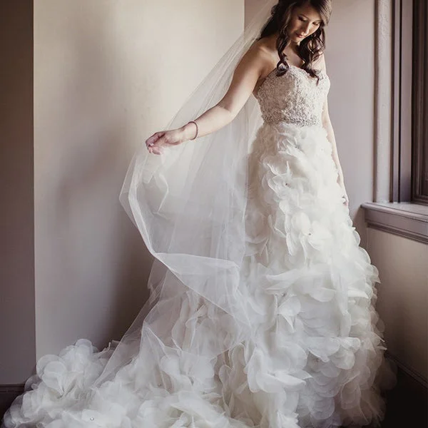 Dress for wedding fall season rustic chic--Sweetheart Strapless Ivory Organza Beaded Lace Ball Gown Wedding Dresses, WD0131 Dress for wedding fall season rustic chic--Sweetheart Strapless Ivory Organza Beaded Lace Ball Gown Wedding Dresses, WD0131