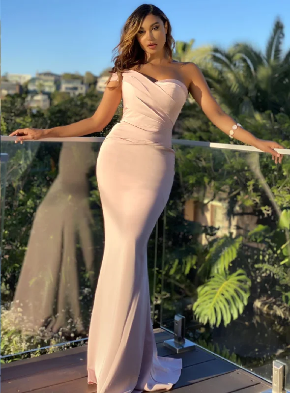 evening gowns with side rosettes-Conte Dress JX5056 by Jadore Evening