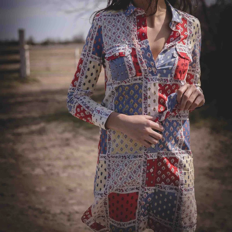 cocktail dress with side panels-Robe Estrella Peço Glacier