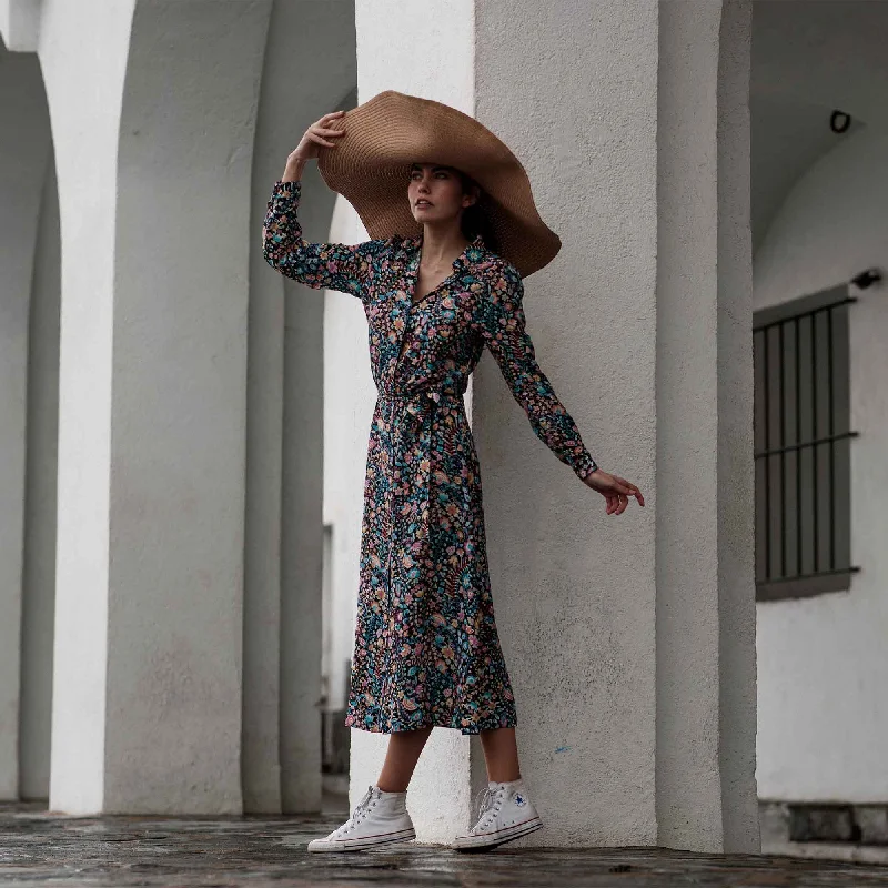 cocktail dress for industry awards-ROBE VOLTE BOUQUET